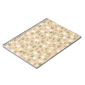 Minimalistische witte bloem notitieboek (Linkerzijde)