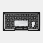 Minimalistische witte bloemen - Gecontroleerd op z Bureaumat (Keyboard & Muis)