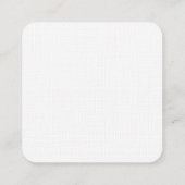 Minimalistische witte bruine bruiloft informatiekaartje (Achterkant)
