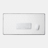 Minimalistische witte bureaumat | Moderne werkruim (Keyboard & Muis)