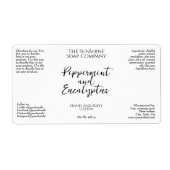 Minimalistische witte cosmetica fles of pot label (Voorkant)