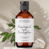 Minimalistische witte cosmetica fles of pot label