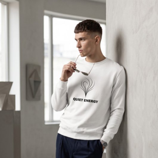 Minimalistische witte crewneck sweatshirt | Abstra
