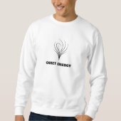 Minimalistische witte crewneck sweatshirt | Abstra (Voorkant)