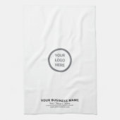 Minimalistische Witte Custom Logo Branded Promotio Theedoek (Verticaal)