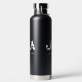 MINIMALISTISCHE WITTE DRIE LETTER MONOGRAM NAAM ZW WATERFLES (Links)