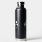 MINIMALISTISCHE WITTE DRIE LETTER MONOGRAM NAAM ZW WATERFLES (Rechts)
