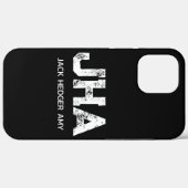 MINIMALISTISCHE WITTE DRIE LETTERS MONOGRAM NAAM Z Case-Mate iPhone CASE (Achterkant (horizontaal))