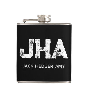 MINIMALISTISCHE WITTE DRIE LETTERS MONOGRAM NAAM Z HEUPFLES