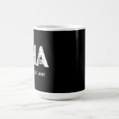 MINIMALISTISCHE WITTE DRIE LETTERS MONOGRAM NAAM Z KOFFIEMOK (Center)