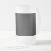 MINIMALISTISCHE WITTE DRIELETTERIGE MONOGRAM NAAM MATGLAS BIERPUL (Voorkant rechts)