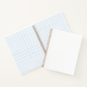 Minimalistische witte effen effen kleur eenvoudig notitieboek (Binnen)