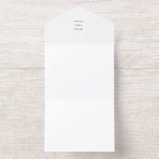 Minimalistische witte elegant voor elke gelegenhei all in one uitnodiging