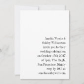 Minimalistische witte elegante stijlvolle moderne  kaart (Voorkant)