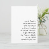 Minimalistische witte elegante stijlvolle moderne  kaart (Staand voorkant)