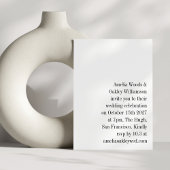 Minimalistische witte elegante stijlvolle moderne  kaart