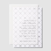 Minimalistische witte elegante stijlvolle moderne vellum uitnodigingen (Offset (Uitnodiging))