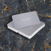 Minimalistische witte en blauw-grijze afspraakkaar afsprakenkaartje