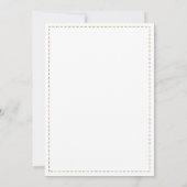 Minimalistische witte en gouden kalligrafie Bruilo Kaart (Achterkant)
