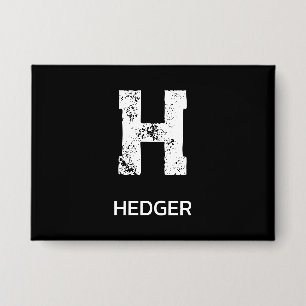MINIMALISTISCHE WITTE ENKELVOUDIGE LETTER MONOGRAM BUTTON