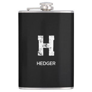 MINIMALISTISCHE WITTE ENKELVOUDIGE LETTER MONOGRAM HEUPFLES