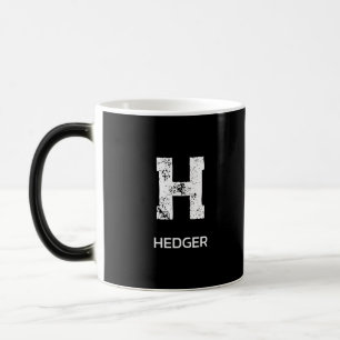 MINIMALISTISCHE WITTE ENKELVOUDIGE LETTER MONOGRAM MAGISCHE MOK