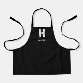 MINIMALISTISCHE WITTE ENKELVOUDIGE LETTER MONOGRAM SCHORT (Voorkant)