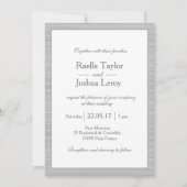 Minimalistische witte grijze strepen blush roze br kaart (Voorkant)