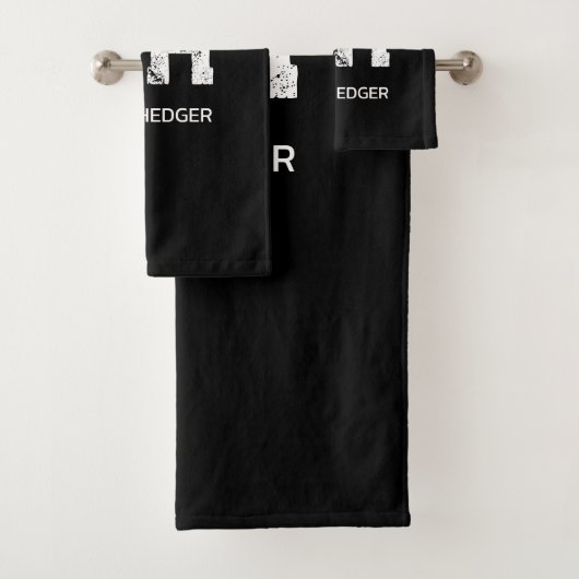 MINIMALISTISCHE WITTE INITIALEN VAN TWEE LETTERS Z BAD HANDDOEK (Insitu)