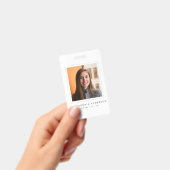 Minimalistische Witte Jurist Professioneel ID Foto Badge (Handheld)