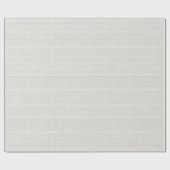 Minimalistische witte jute textuur cadeaupapier (Vlak)