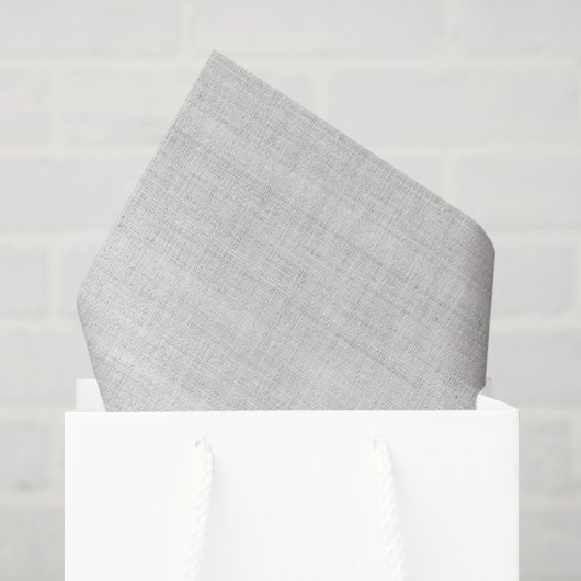 Minimalistische witte jute textuur tissuepapier (Cadeauzakje)