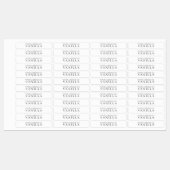 Minimalistische witte kaarslabel labels (Vel)