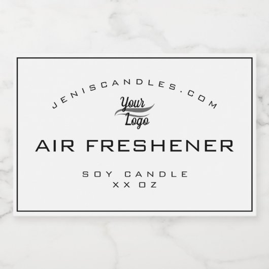 Minimalistische Witte Logo Sjabloon Eenvoudige Sti Voedselcontainer Etiket (Enkel label)