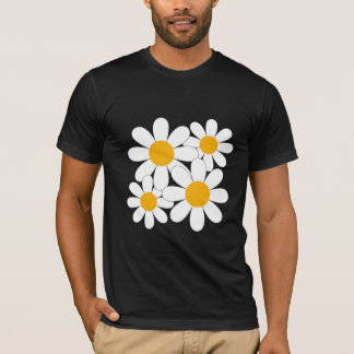 Minimalistische Witte Madeliefjes Bloemen T-shirt