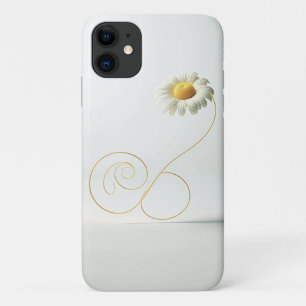 Minimalistische witte madeliefjes bloemkunst - Ele Case-Mate iPhone Case