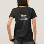 Minimalistische witte mama is mijn superheld t-shirt (Achterkant)