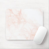 Minimalistische witte marmer muismat (Met muis)