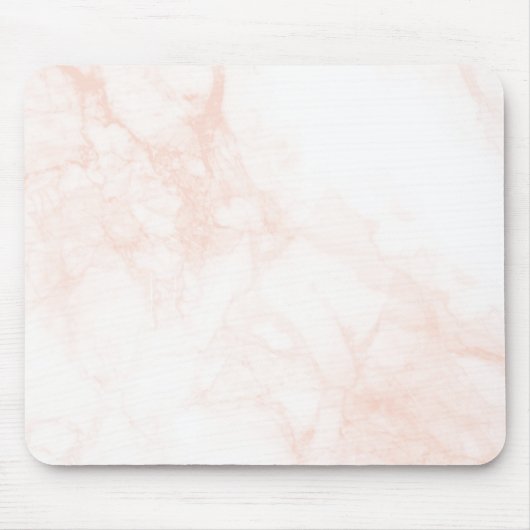 Minimalistische witte marmer muismat (Voorkant)