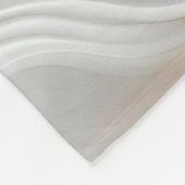 Minimalistische witte marmeren golf fleece deken m (Hoek)