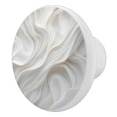 Minimalistische Witte Marmeren Golf Keramische Lad Knop (Rechts)