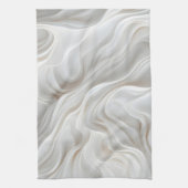 Minimalistische Witte Marmeren Golf Keuken Handdoe Theedoek (Verticaal)