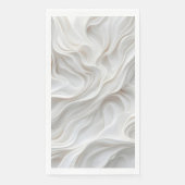 Minimalistische witte marmeren golfpatroon servett servet (Voorkant)