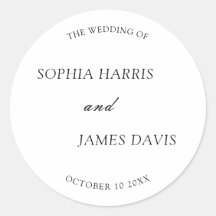 Minimalistische witte moderne elegante bruiloft