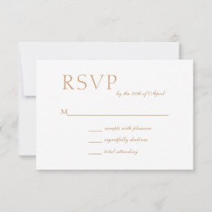 Minimalistische Witte Moderne Moslim Bruiloft RSVP