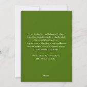 Minimalistische witte moskee Eid Mubarak kaart bla (Achterkant)