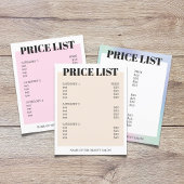 Minimalistische Witte Pastel Koude QR Code Salon  Flyer