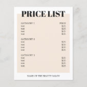 Minimalistische witte pastel vette QR-code salon  Flyer (Voorkant)