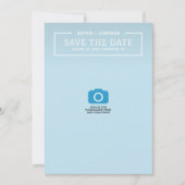 Minimalistische witte rand foto Save the Date Kaar (Voorkant)