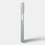 Minimalistische witte roos op groen Case-Mate iPhone case (Achterkant / Rechts)